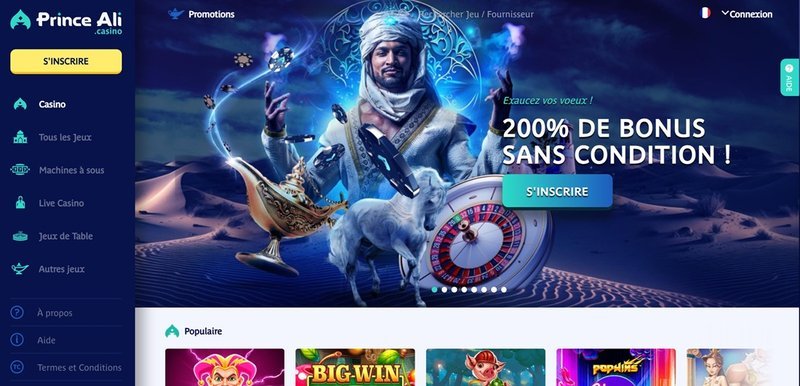 Prince ali casino en ligne, prince ali casino france